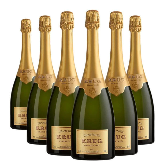 Crate of 6 Krug Grande Cuvee Editions Champagne 75cl